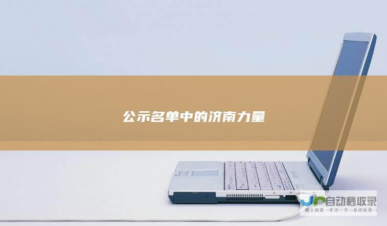 公示名单中的济南力量