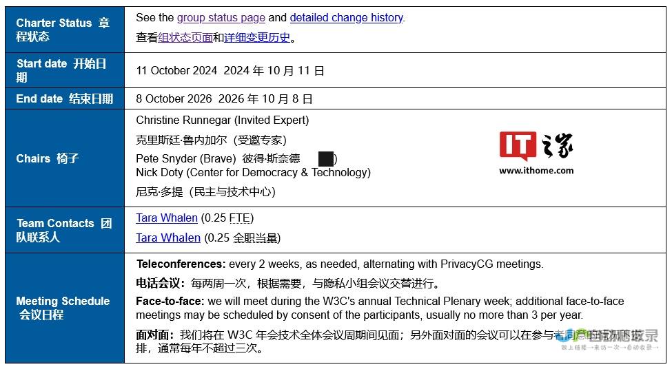 万维网联盟致力于隐私保护工作机制的完善