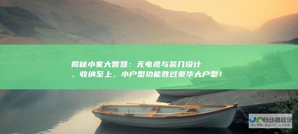 揭秘小家大智慧：无电视与茶几设计，收纳至上，小户型功能胜过豪华大户型！