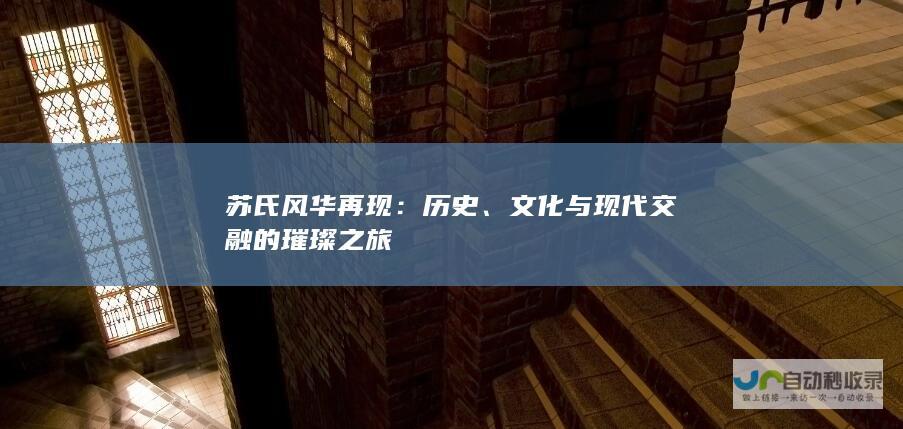 苏氏风华再现：历史、文化与现代交融的璀璨之旅