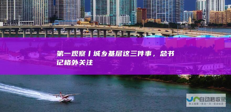 第一观察丨城乡基层这三件事，总书记格外关注