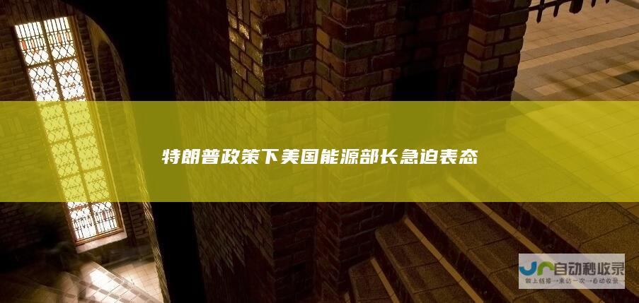 特朗普政策下美国能源部长急迫表态