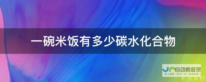 探讨米饭碳水化合物的计量标准