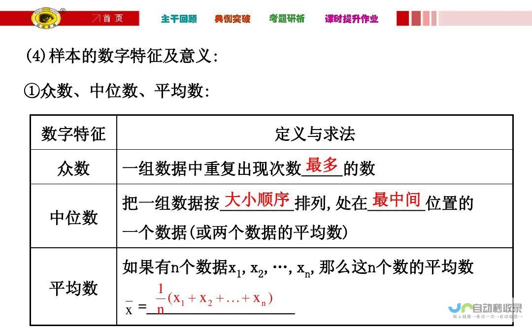 平均数和中位数的定义及作用