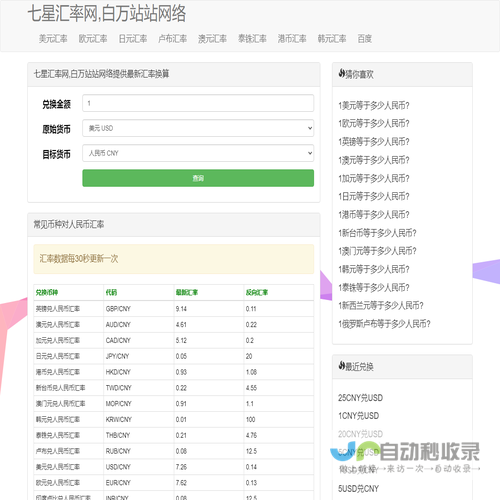 七星汇率网,白万站站网络