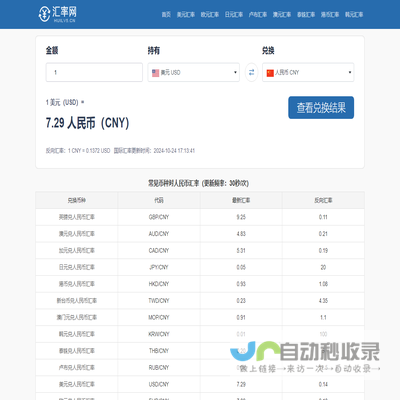 即时汇率网丨获取全球最新的汇率信息