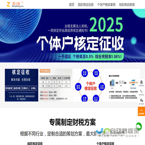 2025年个体户园区核定征收