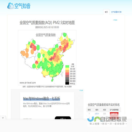 全国空气质量指数查询