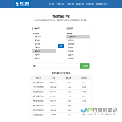 汇率查询